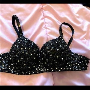 Glitter bra